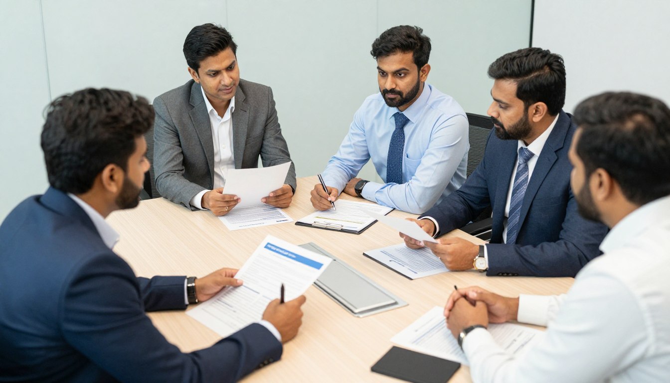 Business decision makers choosing ERP solution provider
