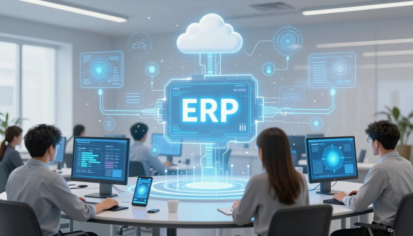 Future technology trends in ERP systems with AI and cloud