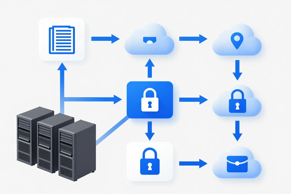 Hybrid ERP solution connecting cloud and on-premise systems
