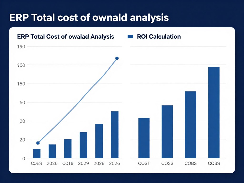 ERP cost analysis and ROI calculation chart