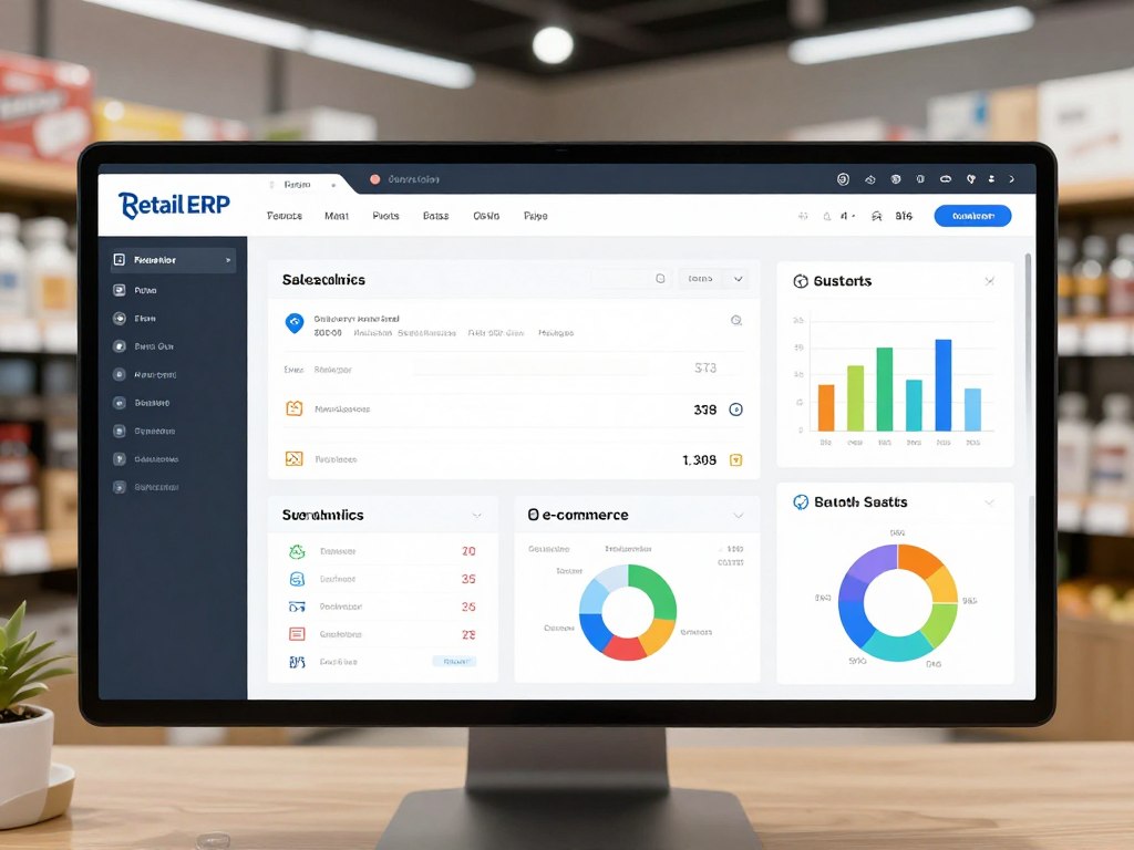 Retail ERP system managing multi-channel sales and inventory