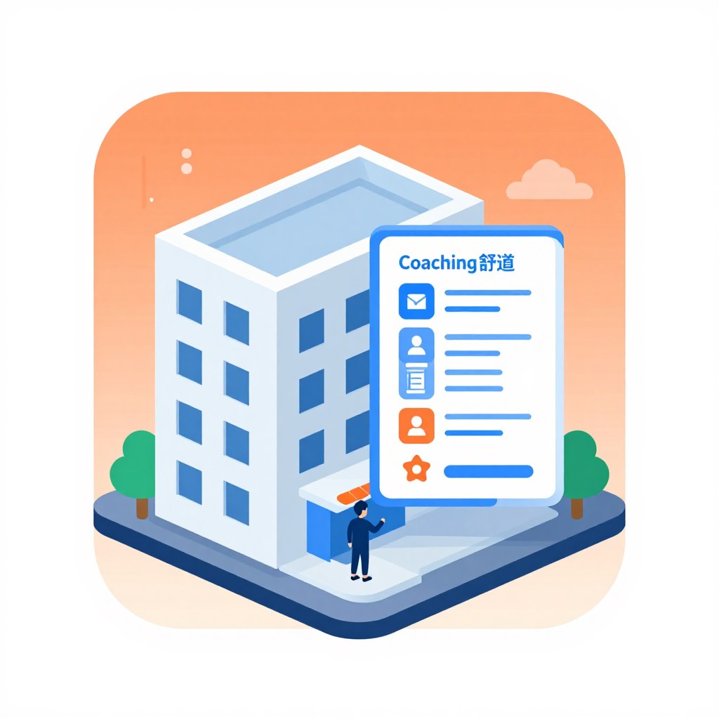 Coaching center icon with batch management features
