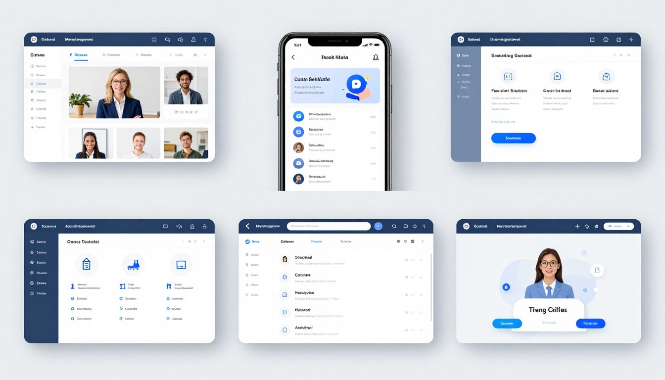User-friendly school management software interface demonstration