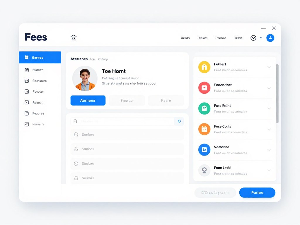 Mid-market school management software interface