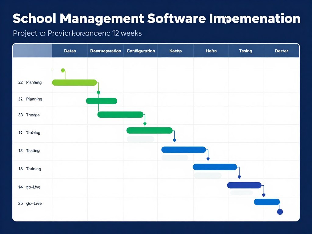 School software implementation project plan and timeline