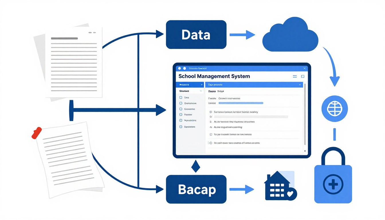 Data migration process from old system to new school management software