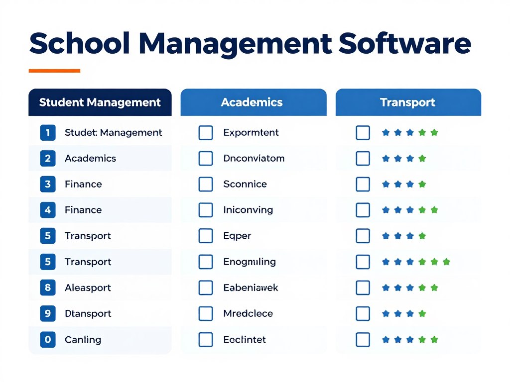 Checklist for evaluating school management software requirements