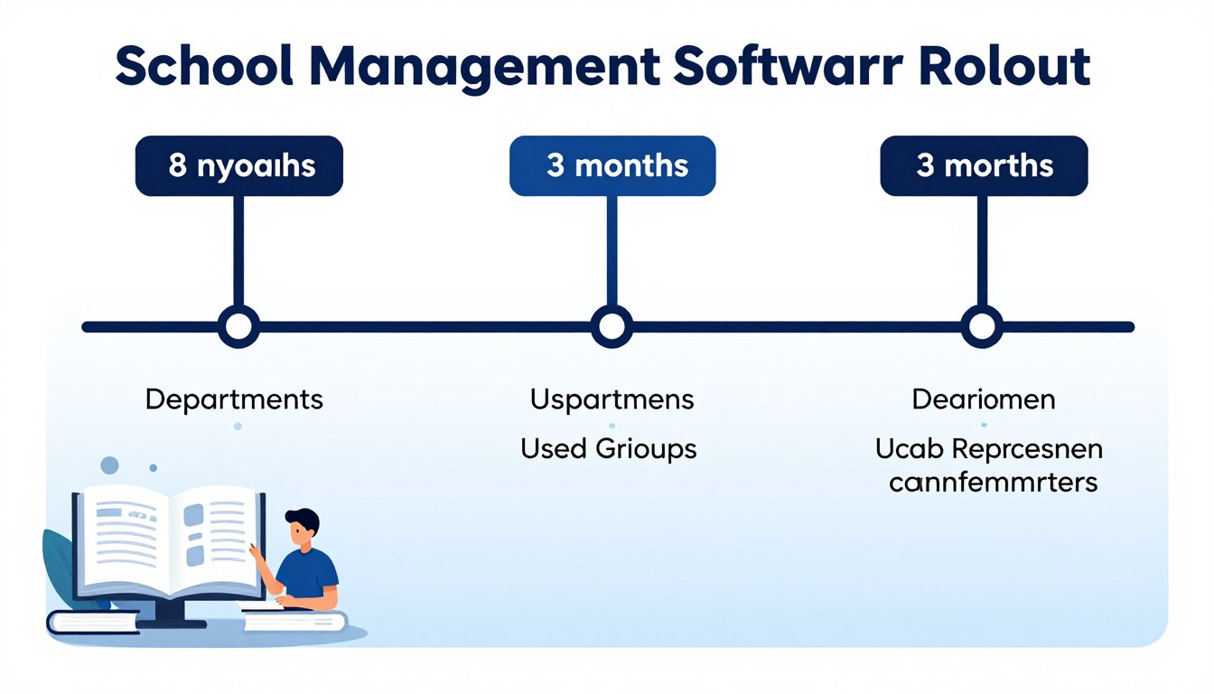 Phased software rollout plan across school departments