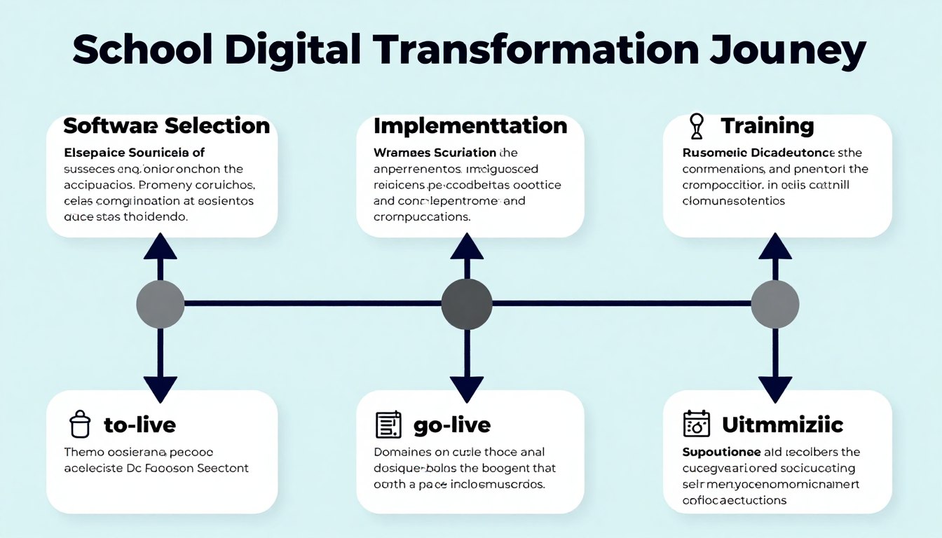 Successful school digital transformation journey timeline