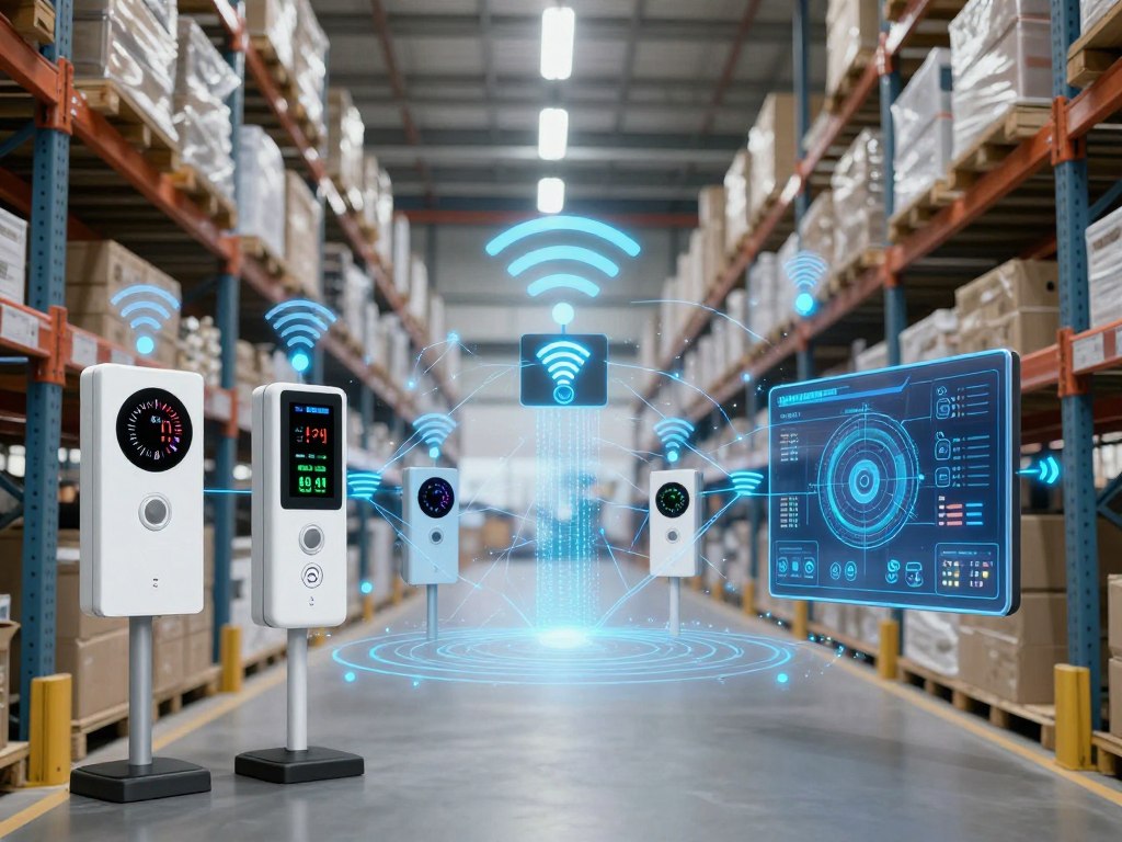 IoT sensors in warehouse environment
