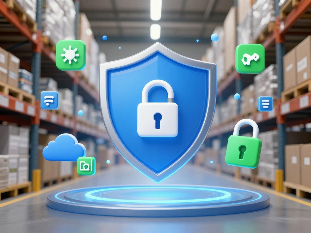 Security features of cloud warehouse management systems