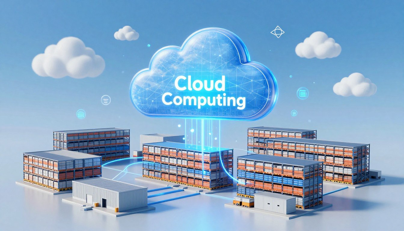 Cloud Based Warehouse Management System architecture diagram
